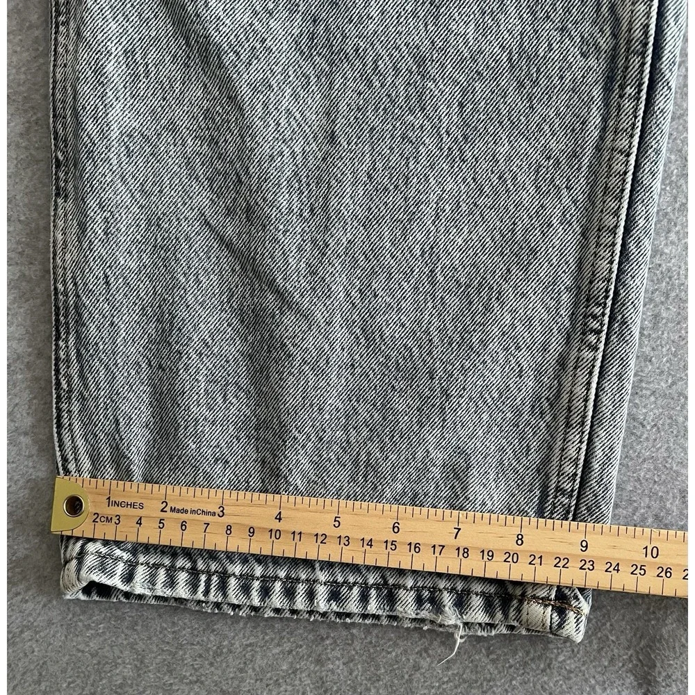 Aeropostale 90's Baggy Women's Jeans Size 10R Y2K Wide Leg Light‎ Acid Wash 32